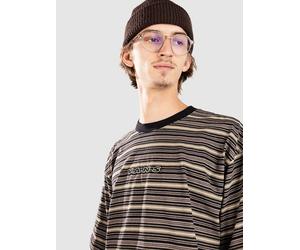 Vans Cameron Stripe Knit T-Shirt walnut Herren Gr. M