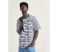 Vans - Cameron Stripe T-Shirt, Herren, Weiß, Größe: M