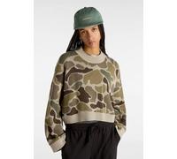 Vans - Cammile Camo Bungee Cord/Turkishcfee - Pullover - Tarnfarben - S - 100% Baumwolle,Strickwaren Tarnfarben S