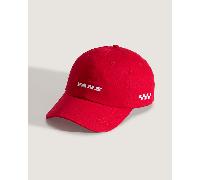 Vans - Check Side Jockey-Cap, Herren, Rot, Größe: Einheitsgröße