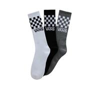 Vans Classic Check Crew Socken grau schwarz weiß (3 Paar) - L