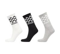 Vans Classic Check Crew Socken grau schwarz weiß (3 Paar) - M