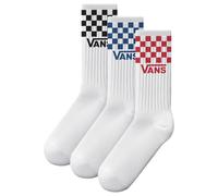 Vans - Classic Check Crew Socken (3 Paar), Herren, Weiß, Größe: L (42.5-47 )