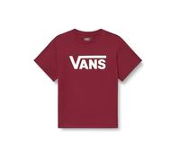 Vans Classic Drop V SS Crew Tee-B, Burgunderrot und Weiß, 12 Jahre