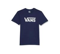 Vans Classic Drop V SS Crew Tee-B, Marineblau und Weiß, M