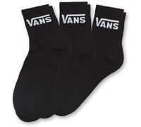 Vans Classic Half Crew Unisex 3er Socken - VN000BHXBLK1, schwarzes, 36/41