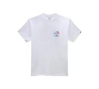 VANS Classic Mini Dual Palm II T-Shirt - White/Malibu Blue - XL