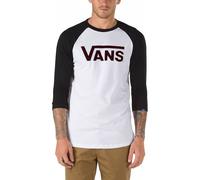 Vans CLASSIC RAGLAN Herren T-Shirt, weiß, größe S