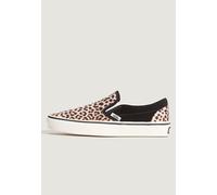 Vans - Classic Slip-On Black/Leopard - Girl Schuhe - Braun - EU 36 - Textile, Leather/Textile/Gummi Braun EU 36