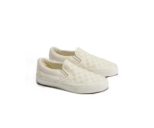 Vans Classic Slip-On Leichte Weiße Sneakers Aus Canvas EU 37 / UK 4