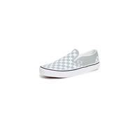 Vans Classic Slip-On Sneaker aus Leinen mit Karomuster, Grau und Weiß, grau, 44 EU
