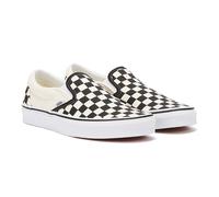 Vans Classic Slip-On Unisex Schwarz Weiß Checkboard Canvas Skate-Trainer EU45