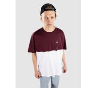 Vans Herren T-Shirt Colorblock Tee White-Port Royale-XS