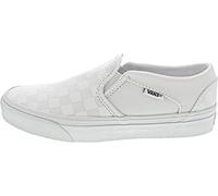 Vans Damen Asher Sneaker, Checkerboard White White, 37 EU