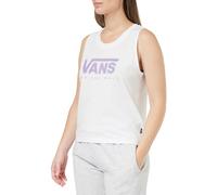 Vans Damen Checker Impact Muskel-Tanktop T-Shirt, Weiß, XS