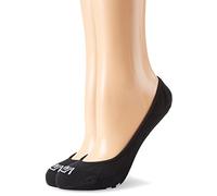 Vans Damen Füßlinge GIRLY NO SHOW 7-10 2PK VA33TK, Gr. One Size (Herstellergröße: OS), Schwarz (BLACK-WHITE Y28)