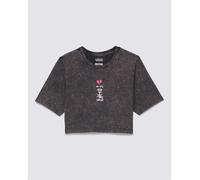 VANS Damen Heartbreaker Crew Crop T-Shirt in Schwarz XL