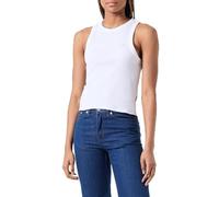Vans Damen Ribbing Tank-B T-Shirt, White, Large