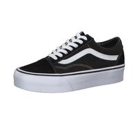 Vans Old Skool Platform schwarz weiß Plateau Schuhe Damen Schwarz 38