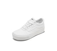 Vans Damen Ward Platform Canvas Sneaker, Weiße Leinwand 0rg, 42.5 EU