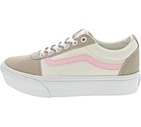 Vans Damen Ward Platform Sneaker, Color Block BEIGE, 41 EU