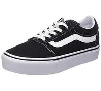 Vans Damen Ward Platform Sneaker Ward Platform Trainers, (Canvas) Black/White, 38.5 EU