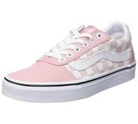 Vans Damen Ward Sneaker, Logo Check PINK/White, 37 EU