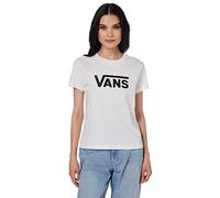 Vans Drop V Ss Crew-b T-Shirt für Damen, Weiß-Schwarz, S