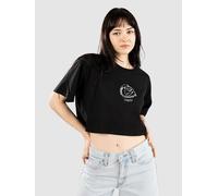 Vans Grinning Face Relax Crop T-Shirt black Damen Gr. L