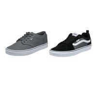 Vans Herren Atwood Sneaker, (Canvas) Pewter/White, 43 EU Doheny Schwarz ((Canvas) Black/White 187), 46