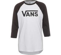 Vans Herren Classic Raglan T-Shirt, Weiß-Schwarz, S