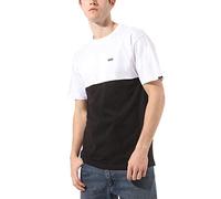 VANS Colourblock T-shirt (black-white) Herren Weiß, Größe XS