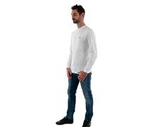 Vans Herren Left Chest Hit Ls T-Shirt, White-Black, M