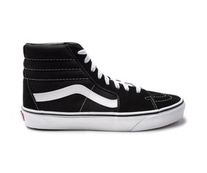 Vans Herren Turnschuhe SK8 Hi Top Canvas Leder Lace Up schwarz weiß EU 44.5 / UK 10