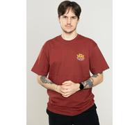 Vans - Holder St Classic Syrah/White/Old Gold - T-Shirt - Weinrot - L - 100% Baumwolle,Jersey Weinrot L