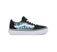Vans Jungen Unisex Kinder Ward Slip-On Sneaker, Glow Neon Blue/Black, 17.5 EU