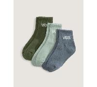Vans - Kinder Classic Half Crew Socken (3 Paar), Grün, Größe: XXS (27-30.5 )