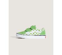 Vans - Kinder Old Skool V Checkerboard Schuhe (4-8 Jahre), Grün, Größe: 34