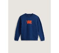 Vans - Kinder Stretch-Sweatshirt mit Rundhalsausschnitt und Logo (8-14 Jahre), Blau, Größe: L