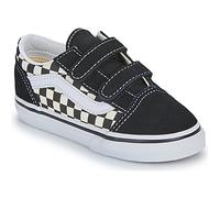 VANS Kleinkinder Primary Check Old Skool Schuh Mit Klettverschluss (1-4 Jahre) ((primary Check) Blk/white) Toddler Weiß, Größe 21