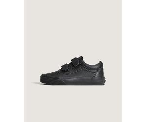 Vans - Kleine Kinder Old Skool Classic Schuhe mit Klettverschluss (4-8 Jahre), Schwarz, Größe: 30.5