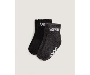 Vans - Kleinkinder Classic Crew Socken (2 Paar), Schwarz, Größe: 0 - 12 monatens