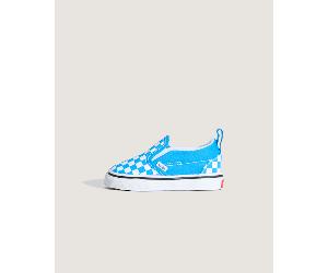 Vans - Kleinkinder Classic Slip-On V Checkerboard Schuhe (1-4 Jahre), Blau, Größe: 17