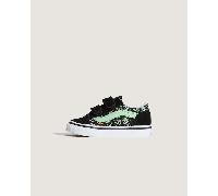 Vans - Kleinkinder Old Skool V Schuhe (1-4 Jahre), Schwarz/Grün, Größe: 23.5