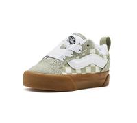 Vans Knu Skool Elastische Spitze für Babys (Baby/Baby), Gum Check Soft Sage, 14.3 cm