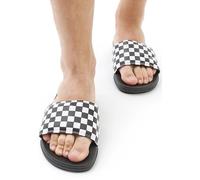 Vans - La Costa Slide On (Checkerboard) True White/Black - Badelatschen - Weiß - EU 39 - Synthetic/Synthetic/Gummi Weiß EU 39