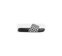 Vans - La Costa Slide On (Checkerboard) True White/Black - Badelatschen - Weiß - EU 43 - Synthetic/Synthetic/Gummi Weiß EU 43