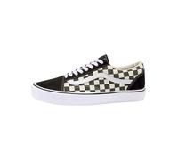 Vans Leder-Sneakers "Checkerboard Old" in Schwarz - Größe 40 | Damen Sneakers
