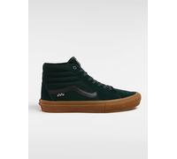 Vans Leder-Sneakers ''Sk8-Hi'' in Smaragdgrün - Größe 40,5 | Damen Sneakers