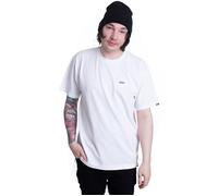 Vans - Left Chest LOG O Tee White/Black - T-Shirt - Weiß - S - 100% Baumwolle Weiß S